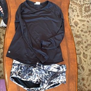 Matching rash guard and bottom